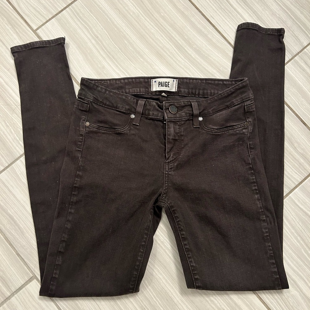 PAIGE - Verdugo Ultra Skinny Jeans Black
